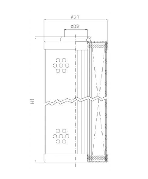 Filtrec - RLR70E15B - Hydraulikfilterelement (Rücklauffilter)