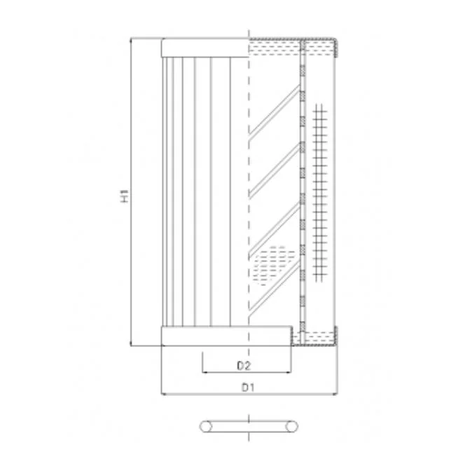 Filtrec - RLR950B40B/5 - Hydraulikfilterelement (Rücklauffilter)