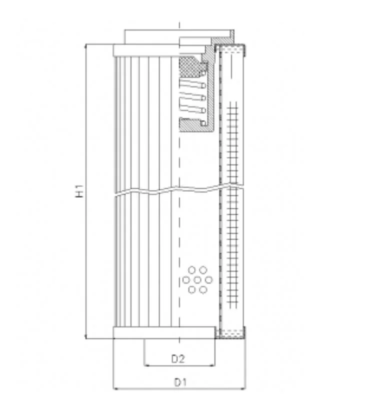 Filtrec - RLR950E10V/1 - Hydraulikfilterelement (Rücklauffilter)