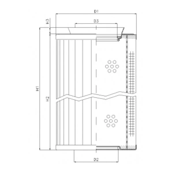 Filtrec - RMR436E05B - Hydraulikfilterelement (Rücklauffilter)