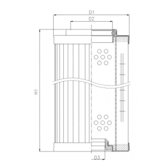 Filtrec - RMR443E05B - Hydraulikfilterelement (Rücklauffilter)