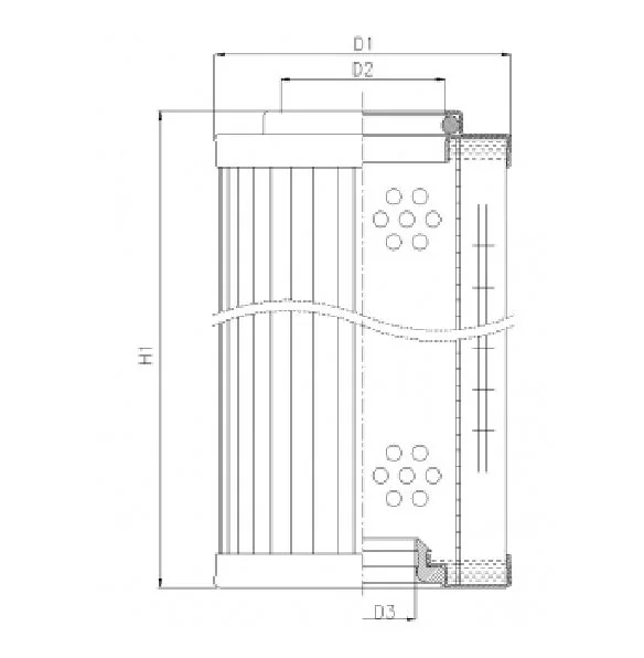 Filtrec - RMR444E10V - Hydraulikfilterelement (Rücklauffilter)