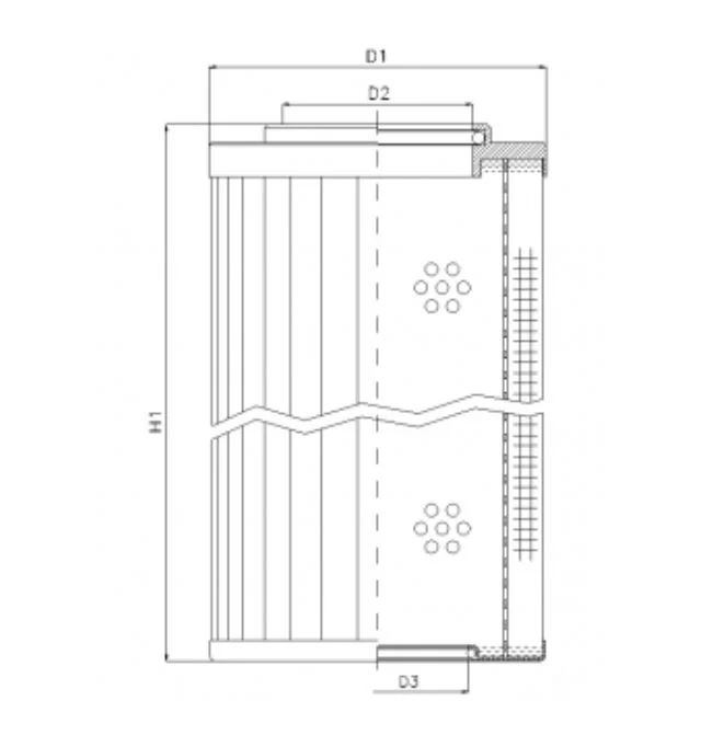 Filtrec - RMR690B60B - Hydraulikfilterelement (Rücklauffilter)