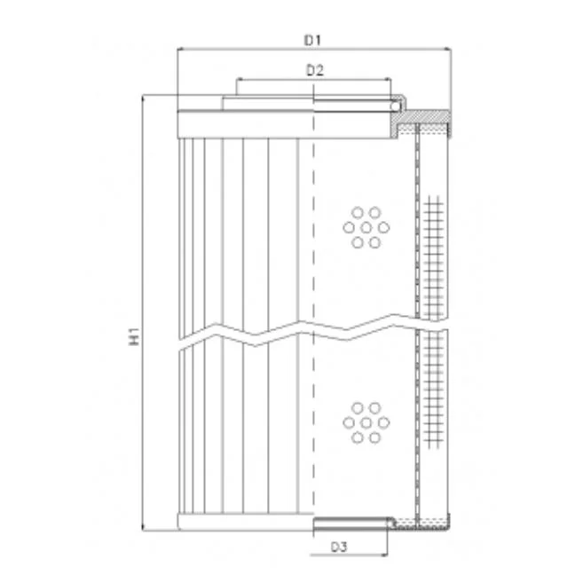 Filtrec - RMR690E03B - Hydraulikfilterelement (Rücklauffilter)