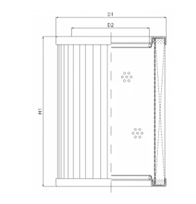 Filtrec - RMR888B250B - Hydraulikfilterelement (Rücklauffilter)