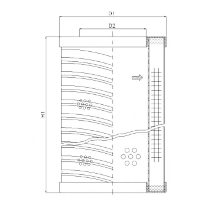 Filtrec - RVR06A10B - Hydraulikfilterelement (Rücklauffilter)