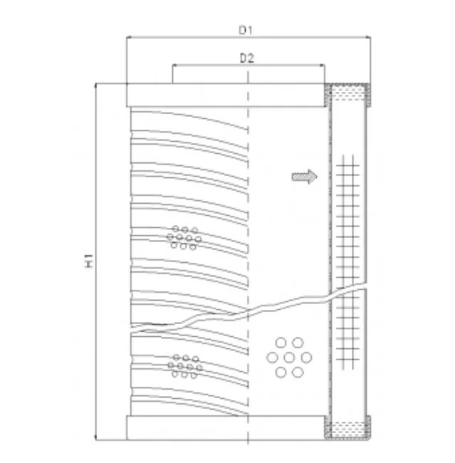 Filtrec - RVR06B10B - Hydraulikfilterelement (Rücklauffilter)