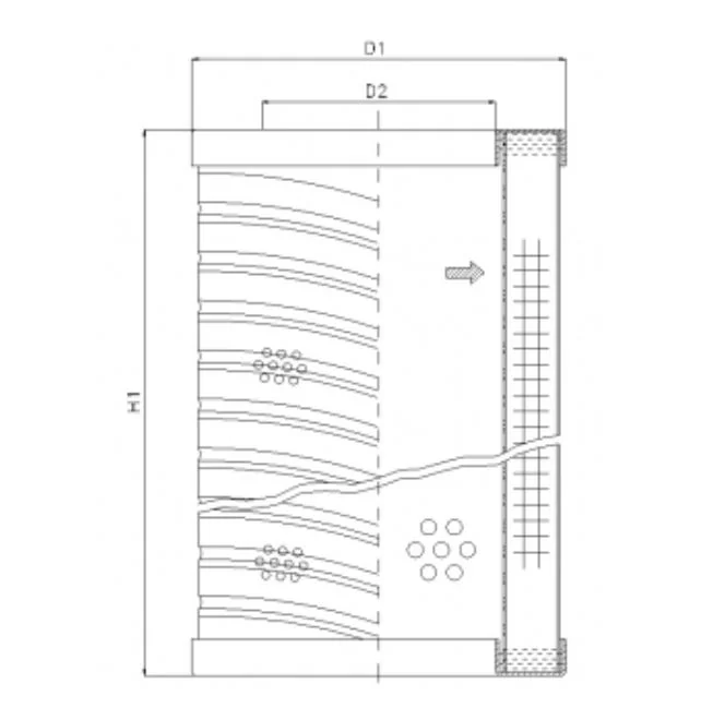 Filtrec - RVR06L05B - Hydraulikfilterelement (Rücklauffilter)