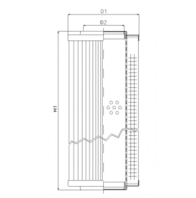 Filtrec - RVR10013B40B - Hydraulikfilterelement (Rücklauffilter)