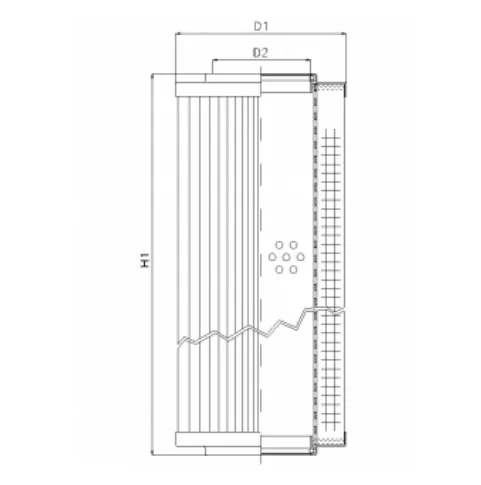 Filtrec - RVR10045B60V - Hydraulikfilterelement (Rücklauffilter)