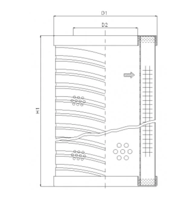 Filtrec - RVR10E03B - Hydraulikfilterelement (Rücklauffilter)