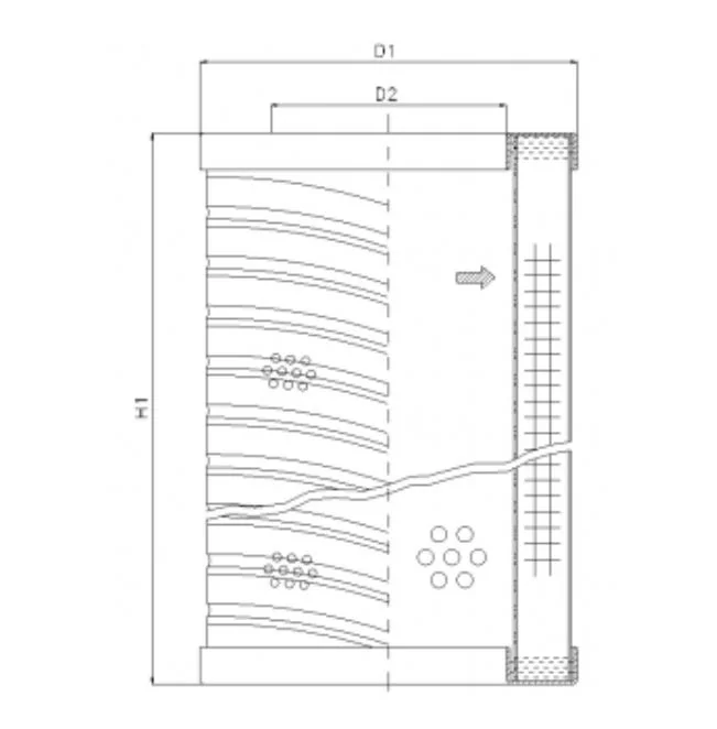 Filtrec - RVR10E20B - Hydraulikfilterelement (Rücklauffilter)
