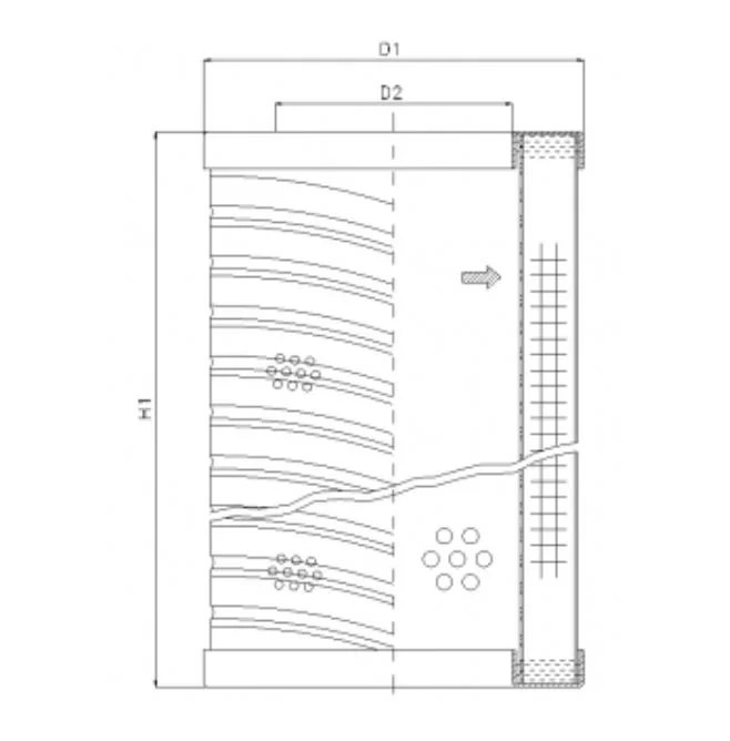 Filtrec - RVR10L05B - Hydraulikfilterelement (Rücklauffilter)