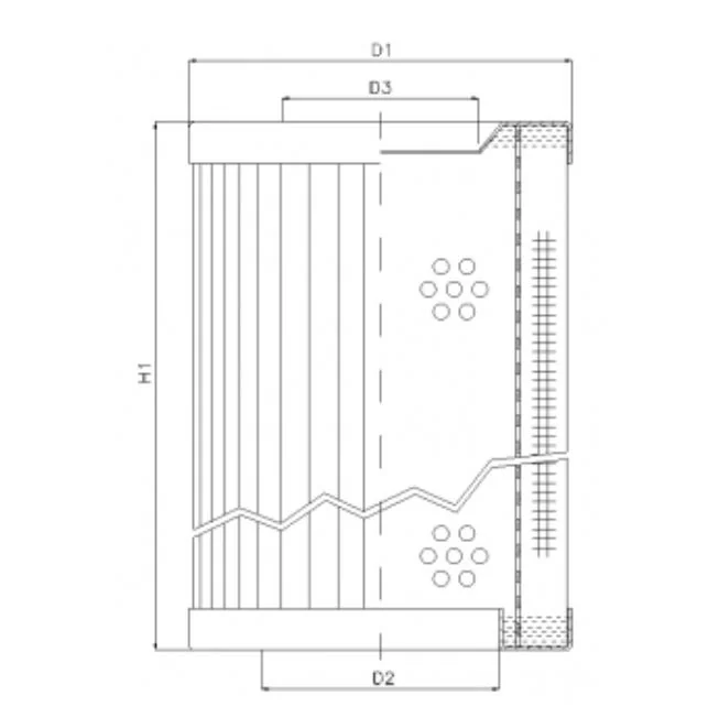 Filtrec - RVR110A05B - Hydraulikfilterelement (Rücklauffilter)