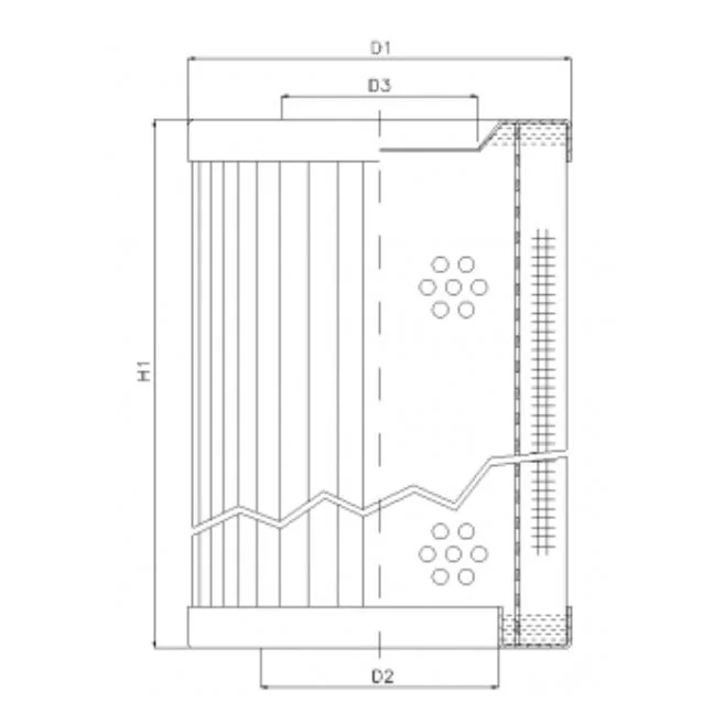 Filtrec - RVR110E05B - Hydraulikfilterelement (Rücklauffilter)
