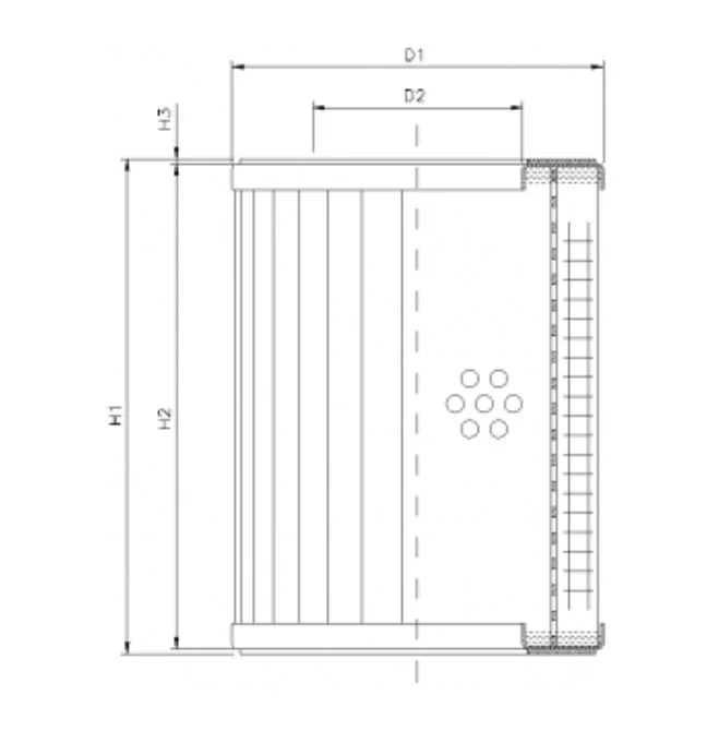 Filtrec - RVR11400K05B - Hydraulikfilterelement (Rücklauffilter)