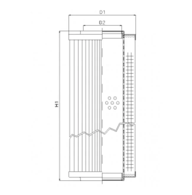 Filtrec - RVR11401A10B - Hydraulikfilterelement (Rücklauffilter)