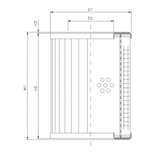 Filtrec - RVR11800B60B - Hydraulikfilterelement (Rücklauffilter)