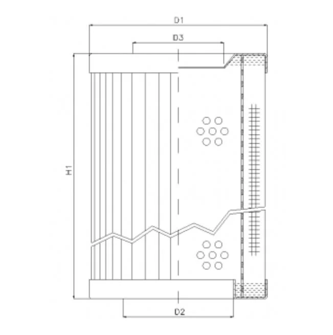 Filtrec - RVR118B40B - Hydraulikfilterelement (Rücklauffilter)
