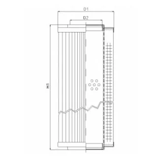 Filtrec - RVR12000E10V - Hydraulikfilterelement (Rücklauffilter)