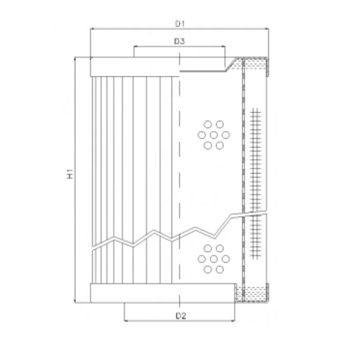 Filtrec - RVR1225360B100B - Hydraulikfilterelement (Rücklauffilter)