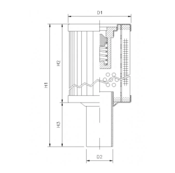 Filtrec - RVR125A10B - Hydraulikfilterelement (Rücklauffilter)