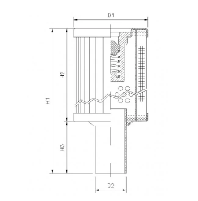 Filtrec - RVR125K10B/3 - Hydraulikfilterelement (Rücklauffilter)