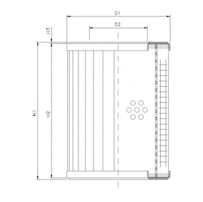 Filtrec - RVR1560A05B - Hydraulikfilterelement (Rücklauffilter)