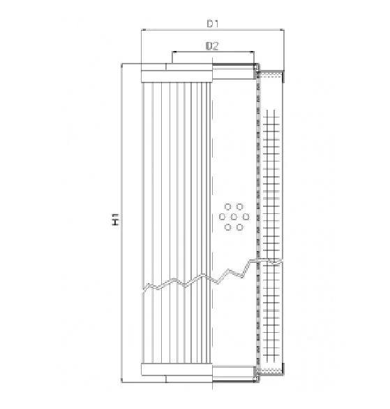 Filtrec - RVR1561B80V - Hydraulikfilterelement (Rücklauffilter)