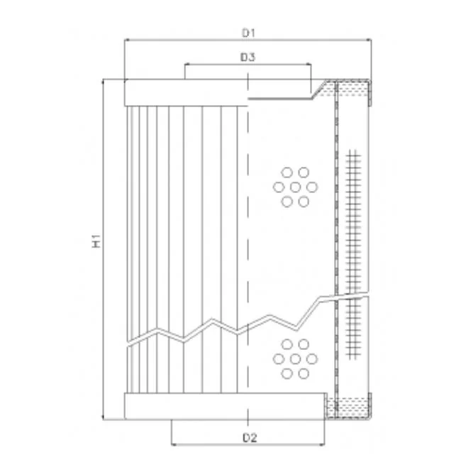 Filtrec - RVR156A10B - Hydraulikfilterelement (Rücklauffilter)
