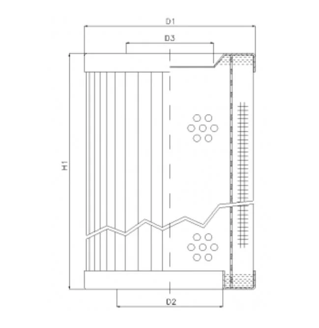 Filtrec - RVR156E03B - Hydraulikfilterelement (Rücklauffilter)