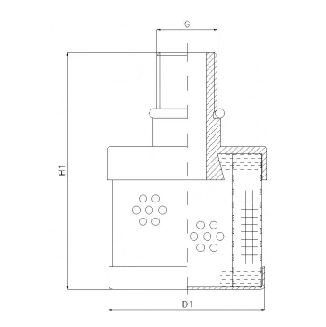 Filtrec - RVR410B200B - Hydraulikfilterelement (Rücklauffilter)