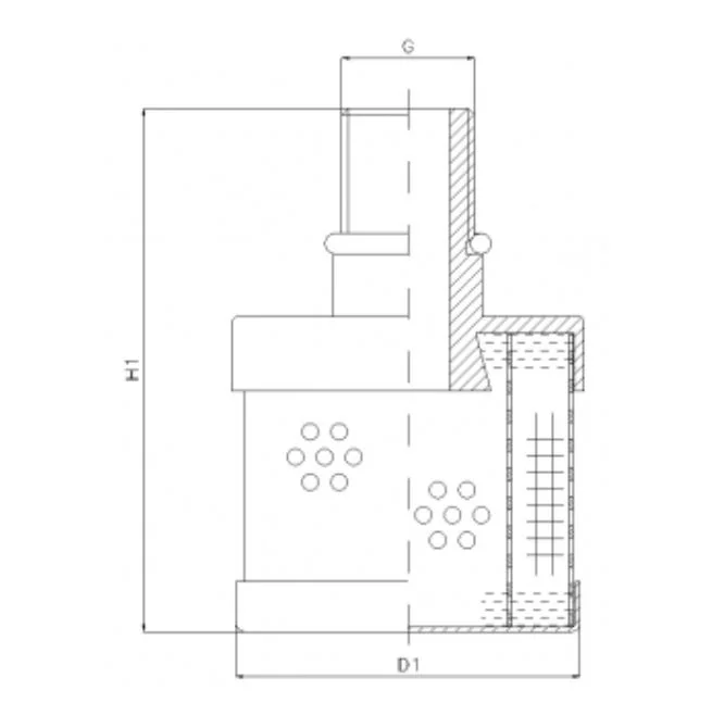 Filtrec - RVR420A05B - Hydraulikfilterelement (Rücklauffilter)