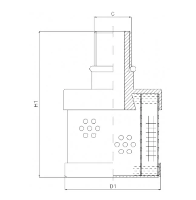 Filtrec - RVR420E05B - Hydraulikfilterelement (Rücklauffilter)