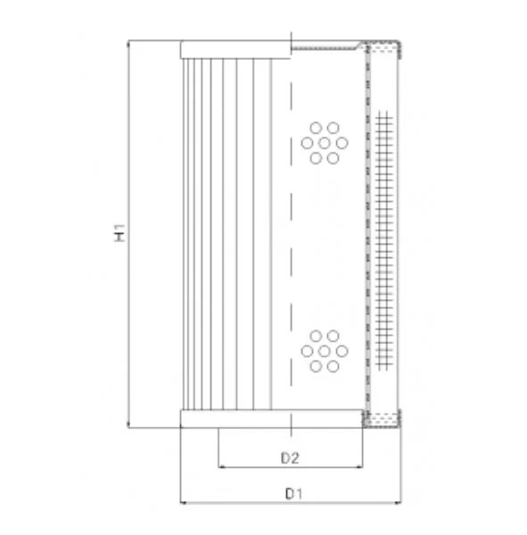 Filtrec - RVR500E03B - Hydraulikfilterelement (Rücklauffilter)