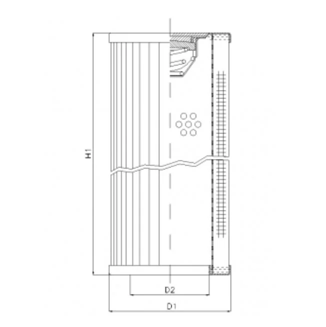 Filtrec - RVR660A05B - Hydraulikfilterelement (Rücklauffilter)