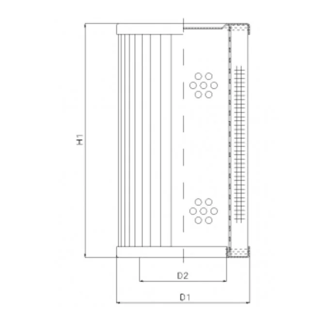 Filtrec - RVR660E10B - Hydraulikfilterelement (Rücklauffilter)