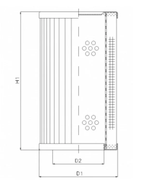 Filtrec - RVR660K20B/3 - Hydraulikfilterelement (Rücklauffilter)