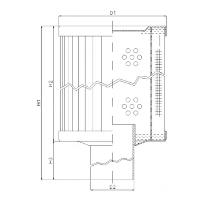 Filtrec - RVR85K05B - Hydraulikfilterelement (Rücklauffilter)