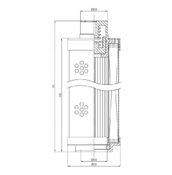 Filtrec - SHS110P10B000 - Hydraulikfilterelement (Saugfilter)