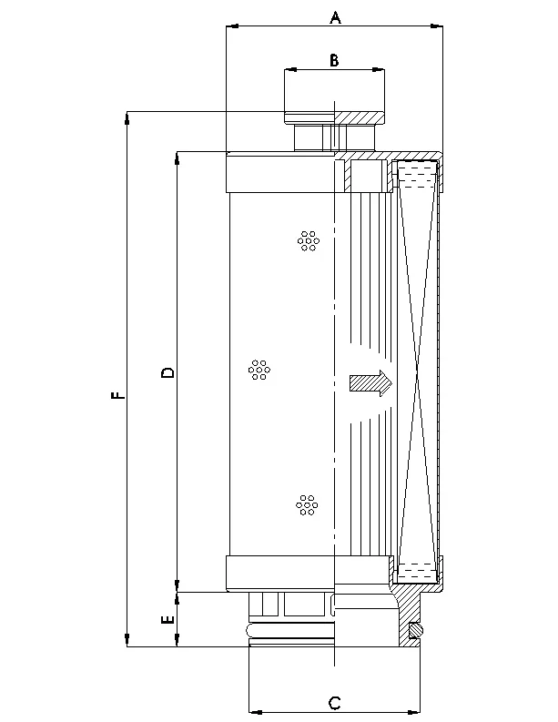 Filtrec - U122G03/ESD - Hydraulikfilterelement