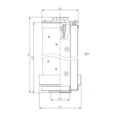 Filtrec - WG1014 - Hydraulikfilterelement (Rücklauffilter)