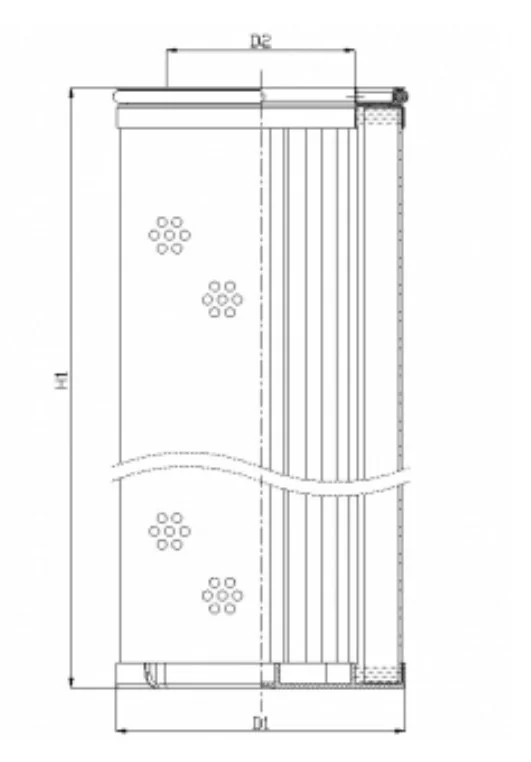 Filtrec - WG1021 - Hydraulikfilterelement (Rücklauffilter)