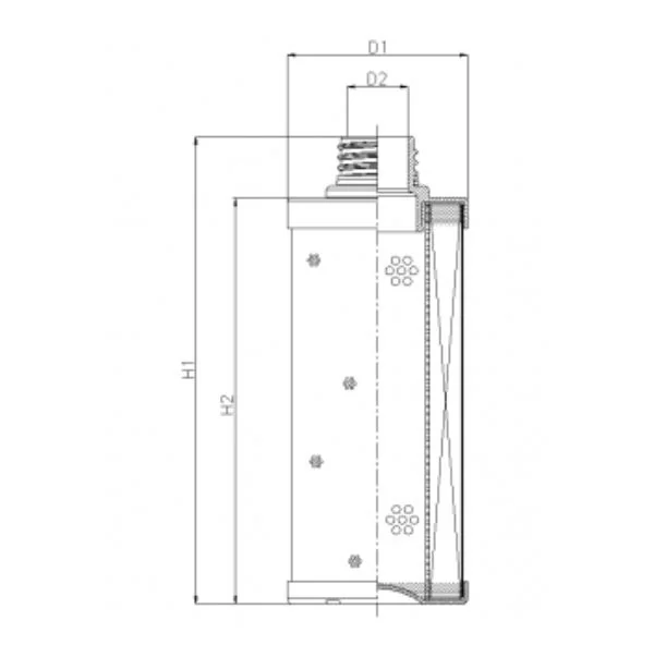 Filtrec - WG1070 - Hydraulikfilterelement (Druckfilter)