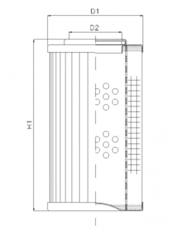 Filtrec - WG1093 - Hydraulikfilterelement (Druckfilter)