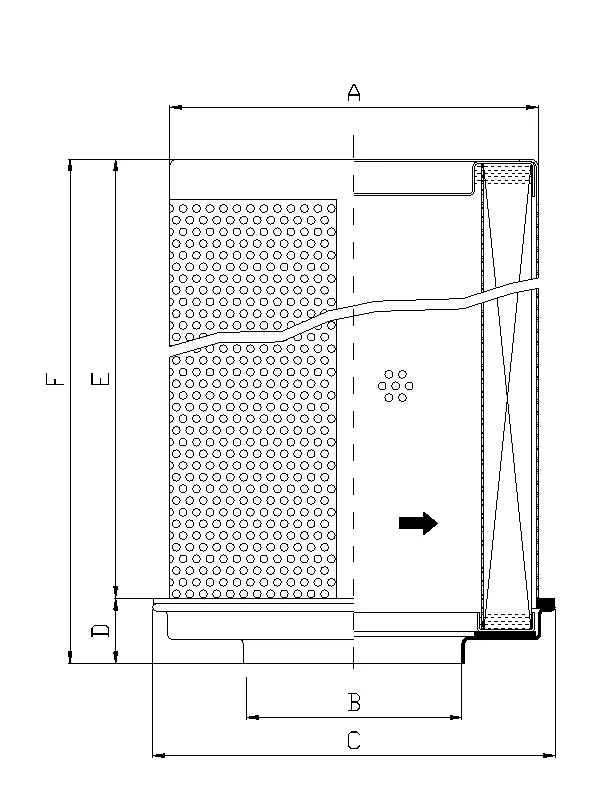 Filtrec - WG138 - Hydraulikfilterelement (Rücklauffilter)