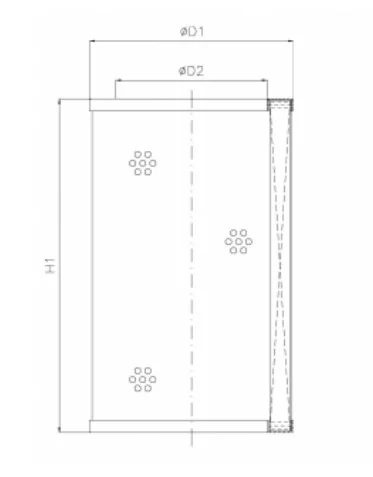 Filtrec - WG649 - Hydraulikfilterelement (Rücklauffilter)
