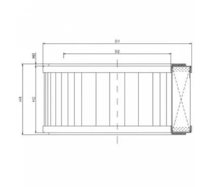 Filtrec - WG724 - Luftfilterelement