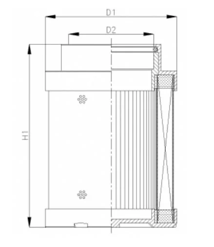 Filtrec - WG920 - Hydraulikfilterelement (coreless)