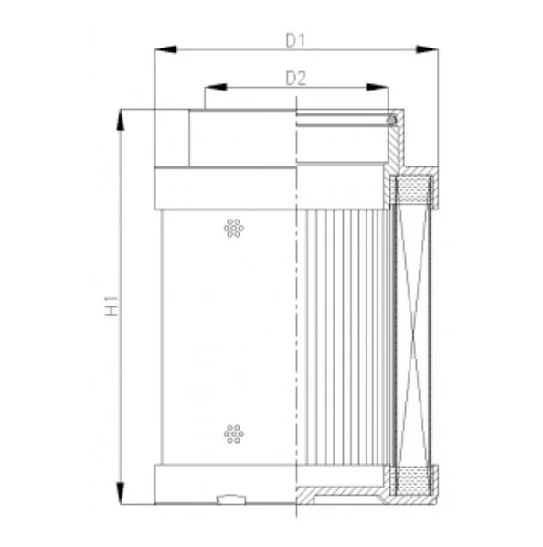 Filtrec - WG962 - Hydraulikfilterelement (coreless)